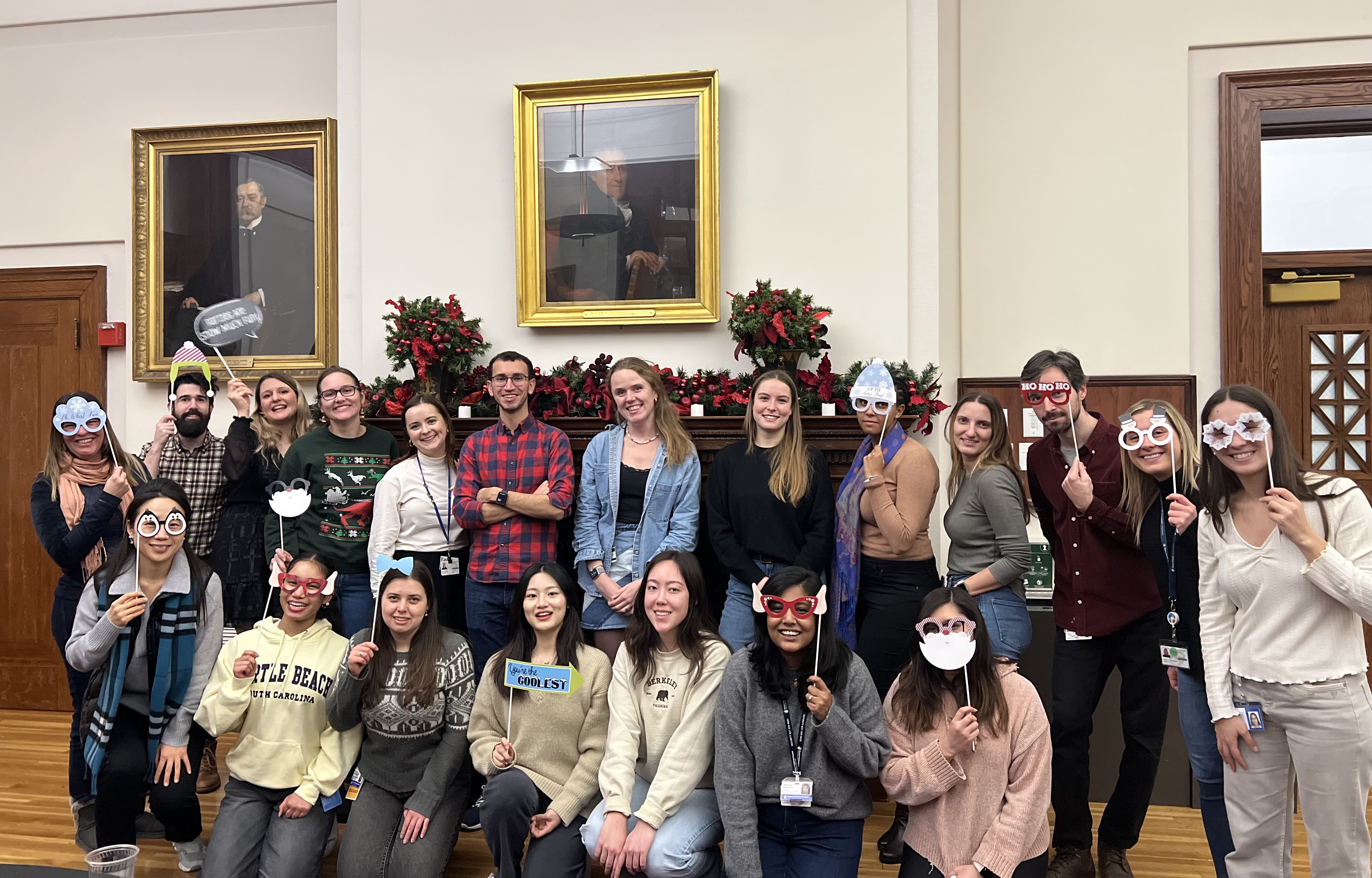 Students posing for a group photo 