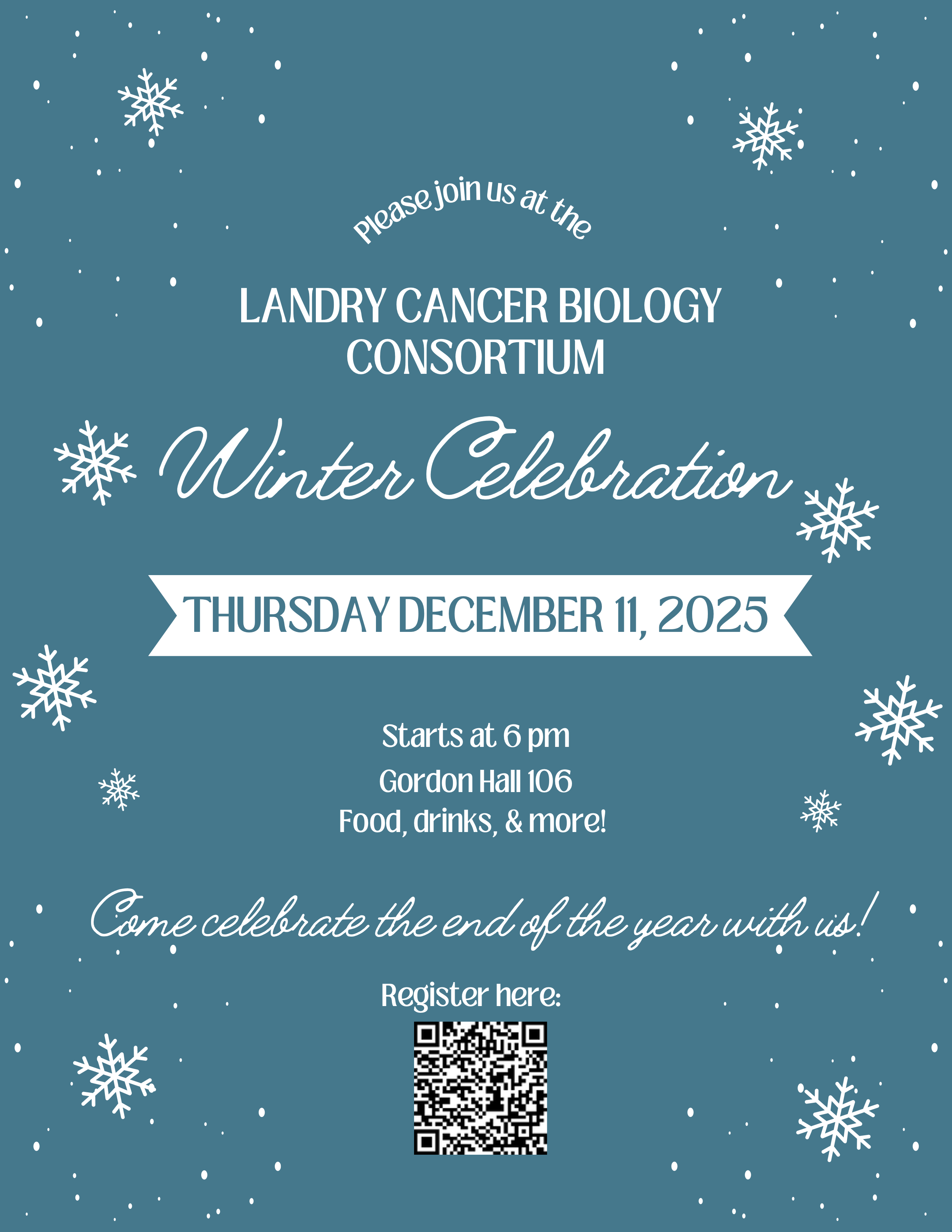 Flyer with information about the event