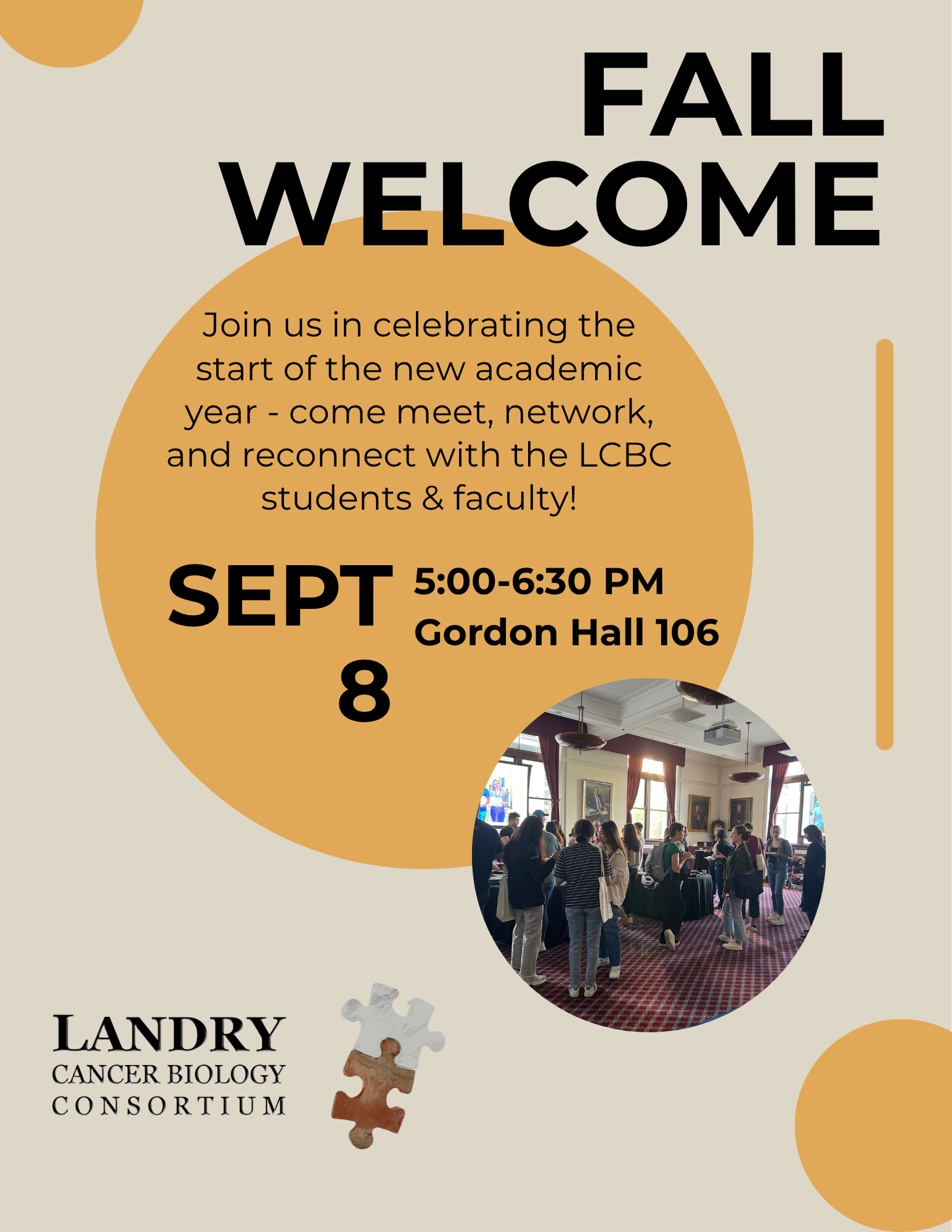 Fall Welcome Flyer with Info