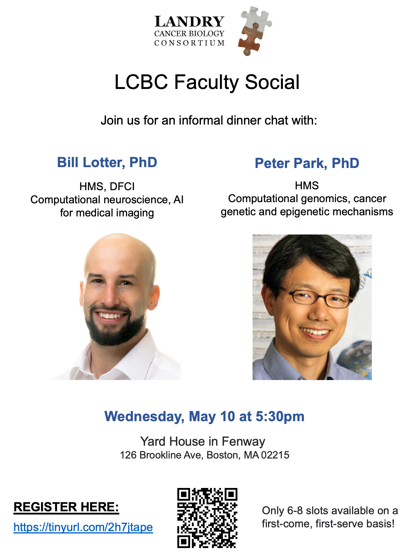 May Faculty Socials Flyer